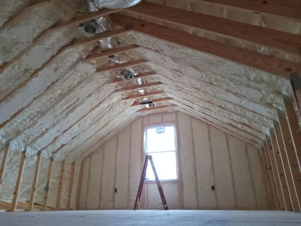 Spray foam roofing application for Crawl Space Insulation project in Doctor Phillips